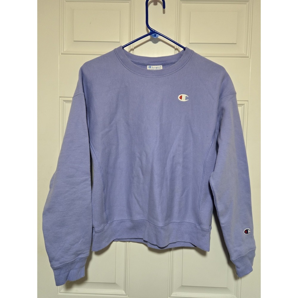 Champion‎ Reverse Weave Sweater Womens Size Small Purple Lilac Pullover